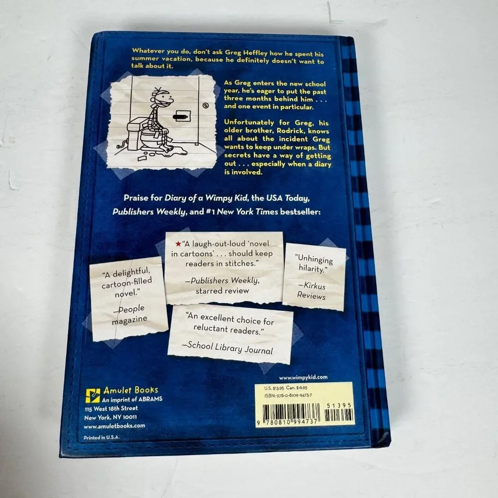 Diary of a Wimpy Kid Rodrick Rules Jeff Kinney 2008 Illustrated Children's Humor